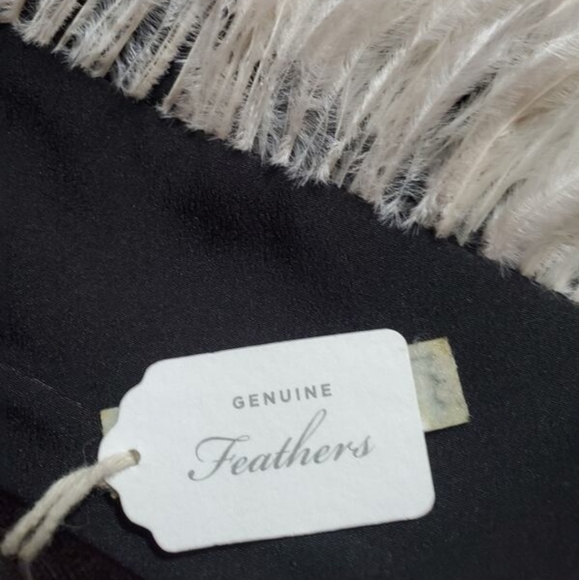 🆕 CLUB MONACO  - NWT PINK & BLACK FEATHER SKIRT - Picture 6 of 6